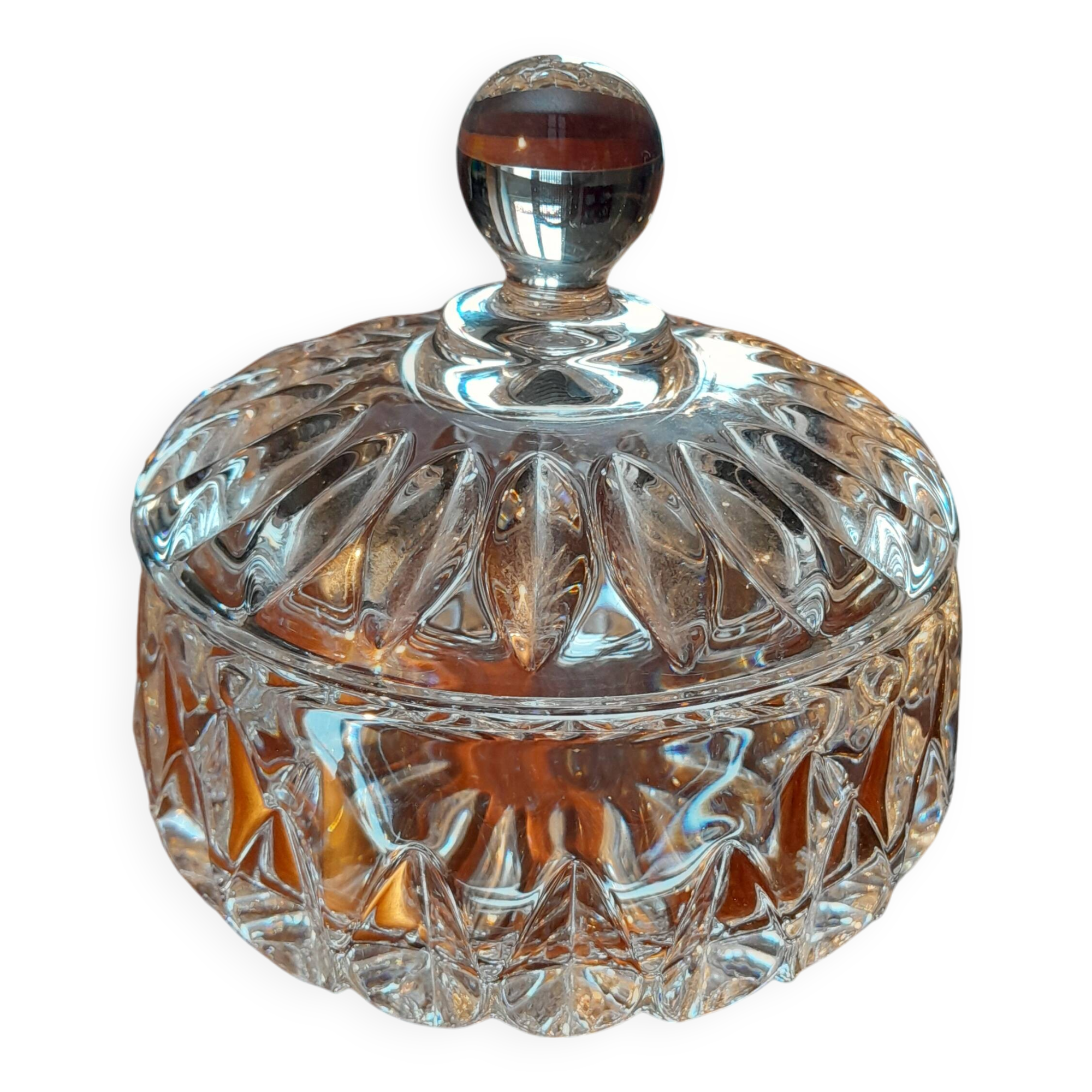 Sucrier ancien en cristal