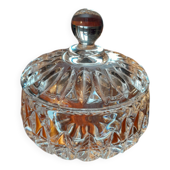 Antique crystal sugar bowl