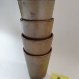 Digoin golden stoneware cups