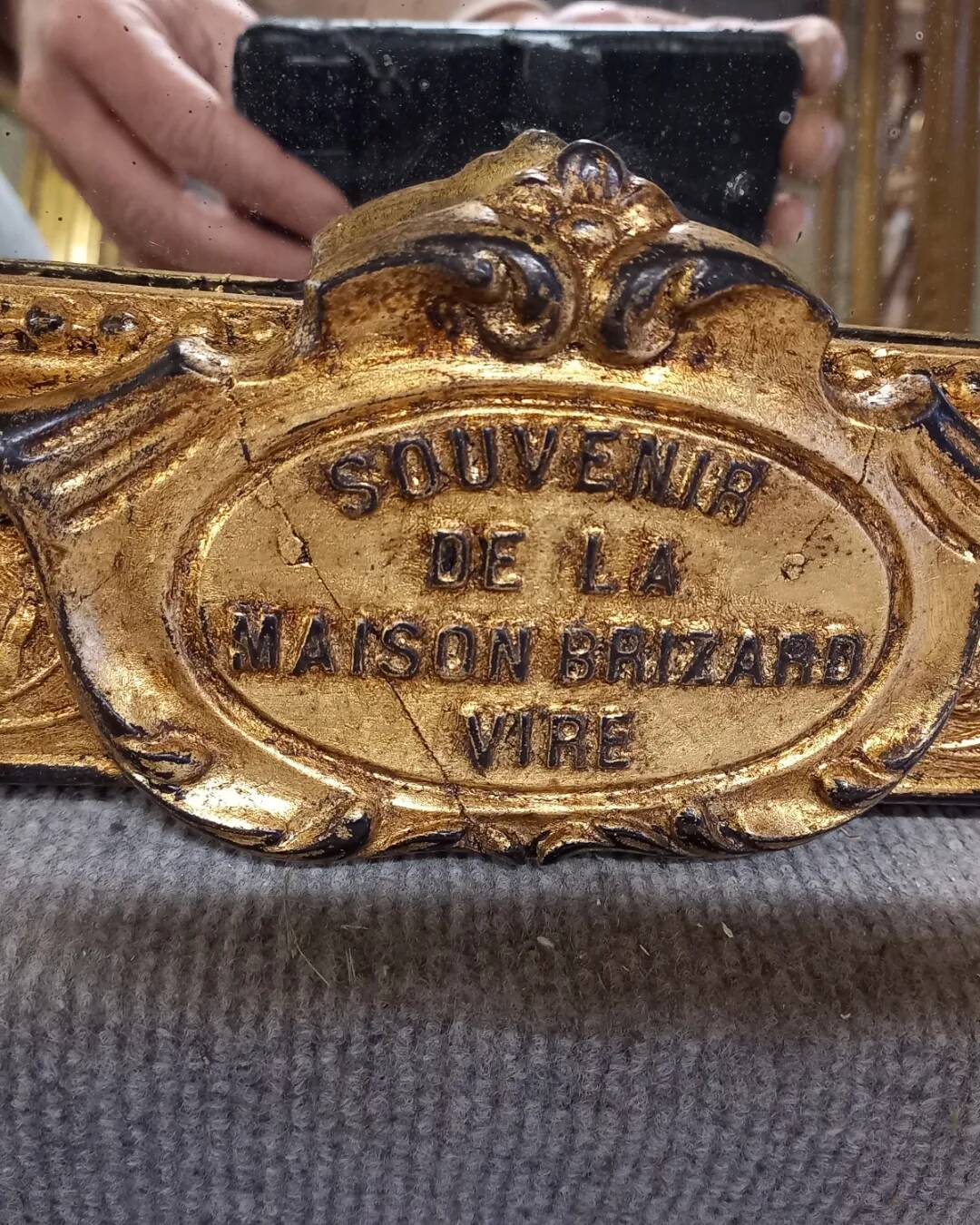 Napoleon III period mirror 84 x 56