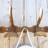 Antique wooden coat rack