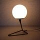 Table or hanging lamp in brass and opal glass 1970
