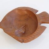 Teak pocket in fish shape 1960
