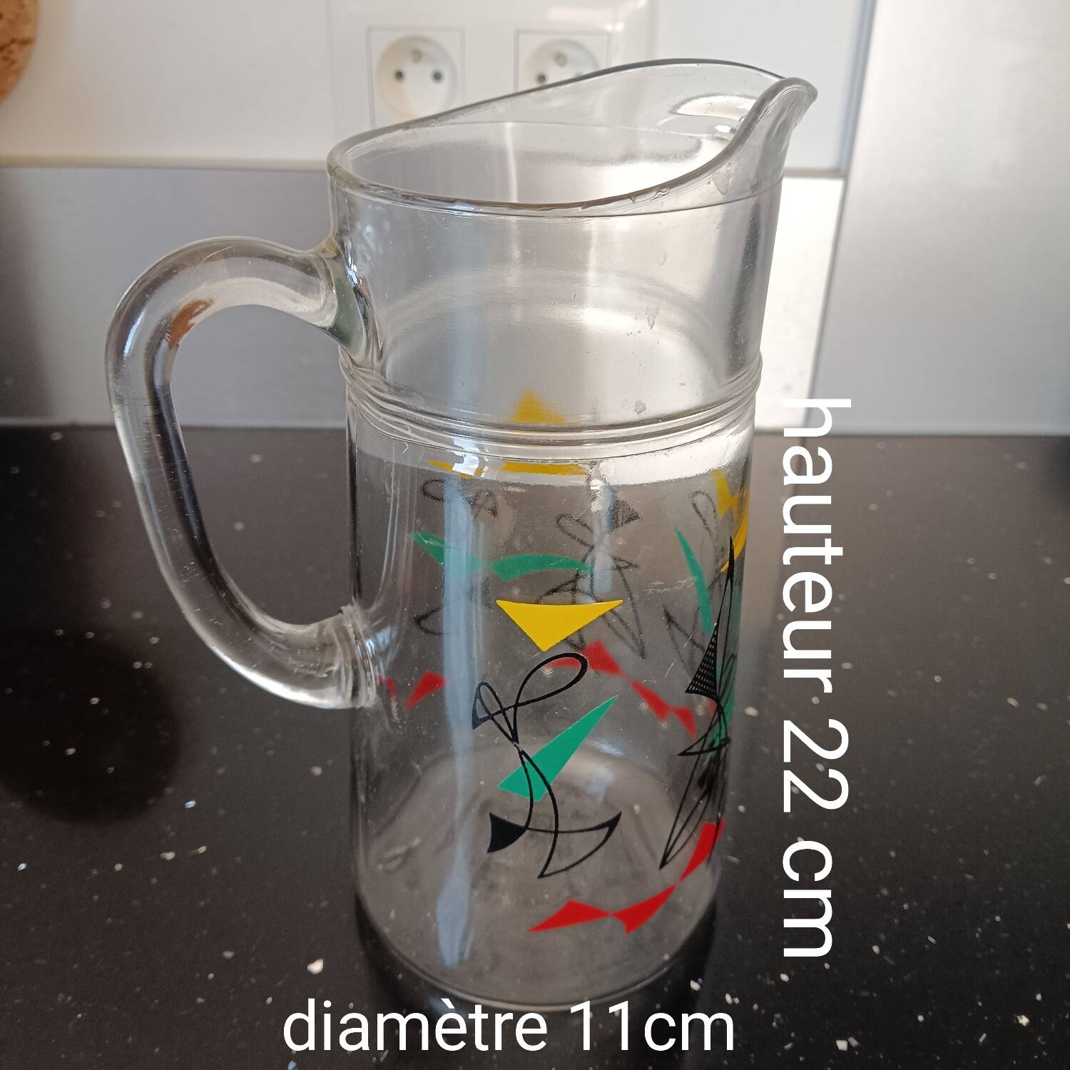 Vintage water carafe pitcher