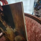 Old Table "The Reader" – Oil on Canvas – 18th Century Style