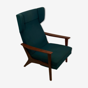 Swedish wingback lounge chair