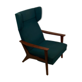 Swedish wingback lounge chair
