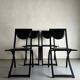 4 Black Sinus Chairs by Karl Friedrich Förster | Germany | 1990s