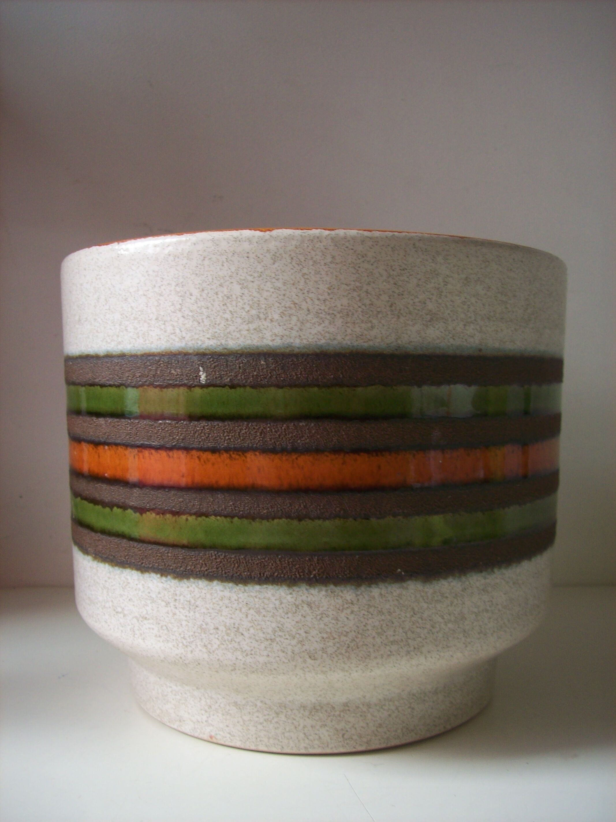 Cache pot vintage en céramique