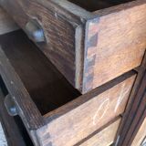 Cabinetmaker's workshop furniture with 12 drawers circa 30's/40's