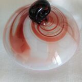 Globe vase with Murano glass lid
