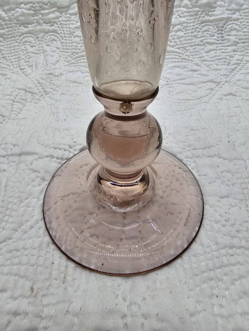 Vase en verre bullé style Biot