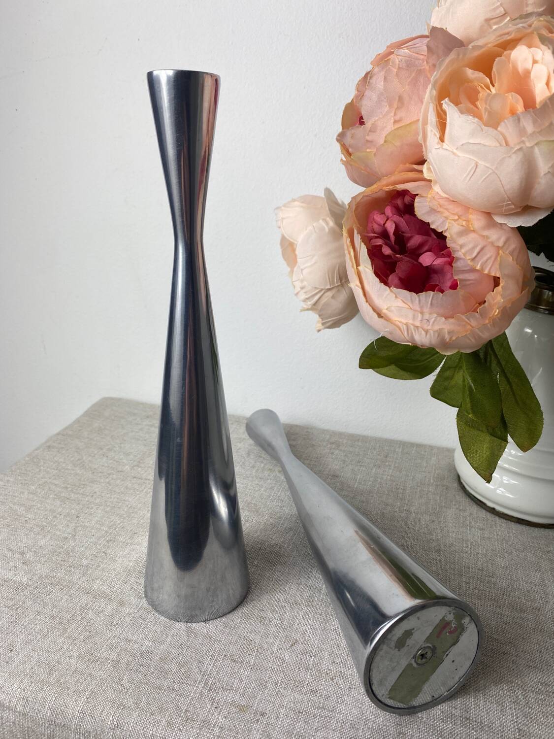 Ikea gâta aluminum diabolo candle holders