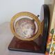 Bookends made of formica and globes.