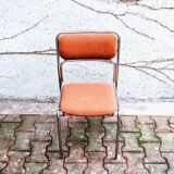 70s metal and fabric chair