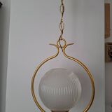 Hollywood regency sphere pendant light