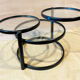 Articulated tray coffee table