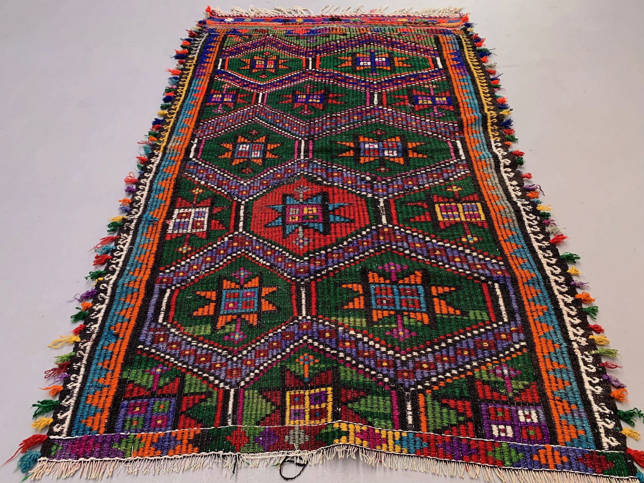 Medium Vintage Turkish Kilim Rug 176x105 cm Wool Kelim