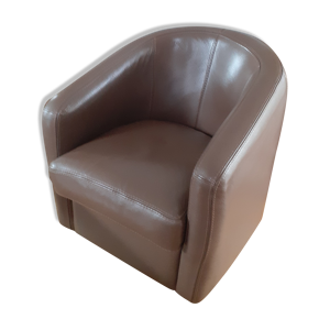 fauteuil club en cuir italien
