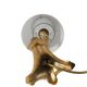 Vintage bamboo style brass lamp 70's signed cattadori