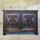 Carved solid wood chest.