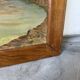 Framed oil painting fisherman L. Garcin