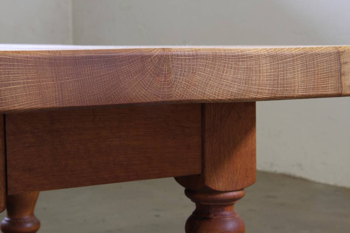 Early 20th century Danish Baroque coffee table solid oak
