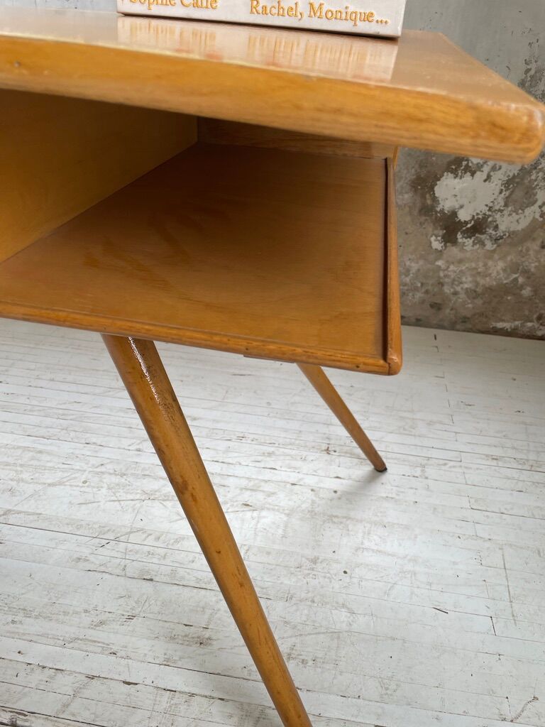 Vintage oak compass desk