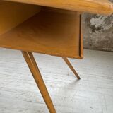Vintage oak compass desk