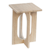 "Bond" travertine side table