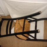 Wooden & sitting room chair straw