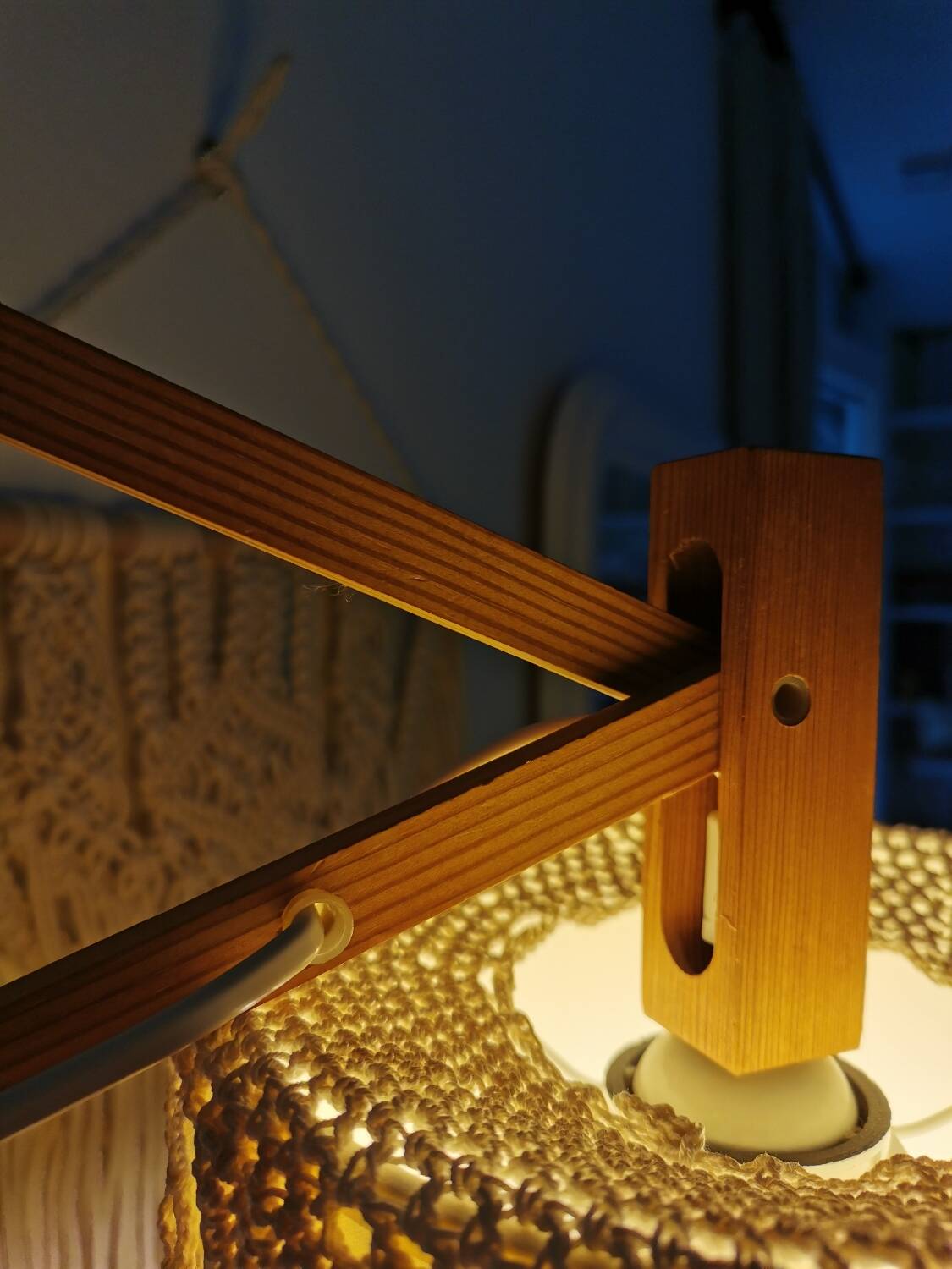 Vintage accordion wall light