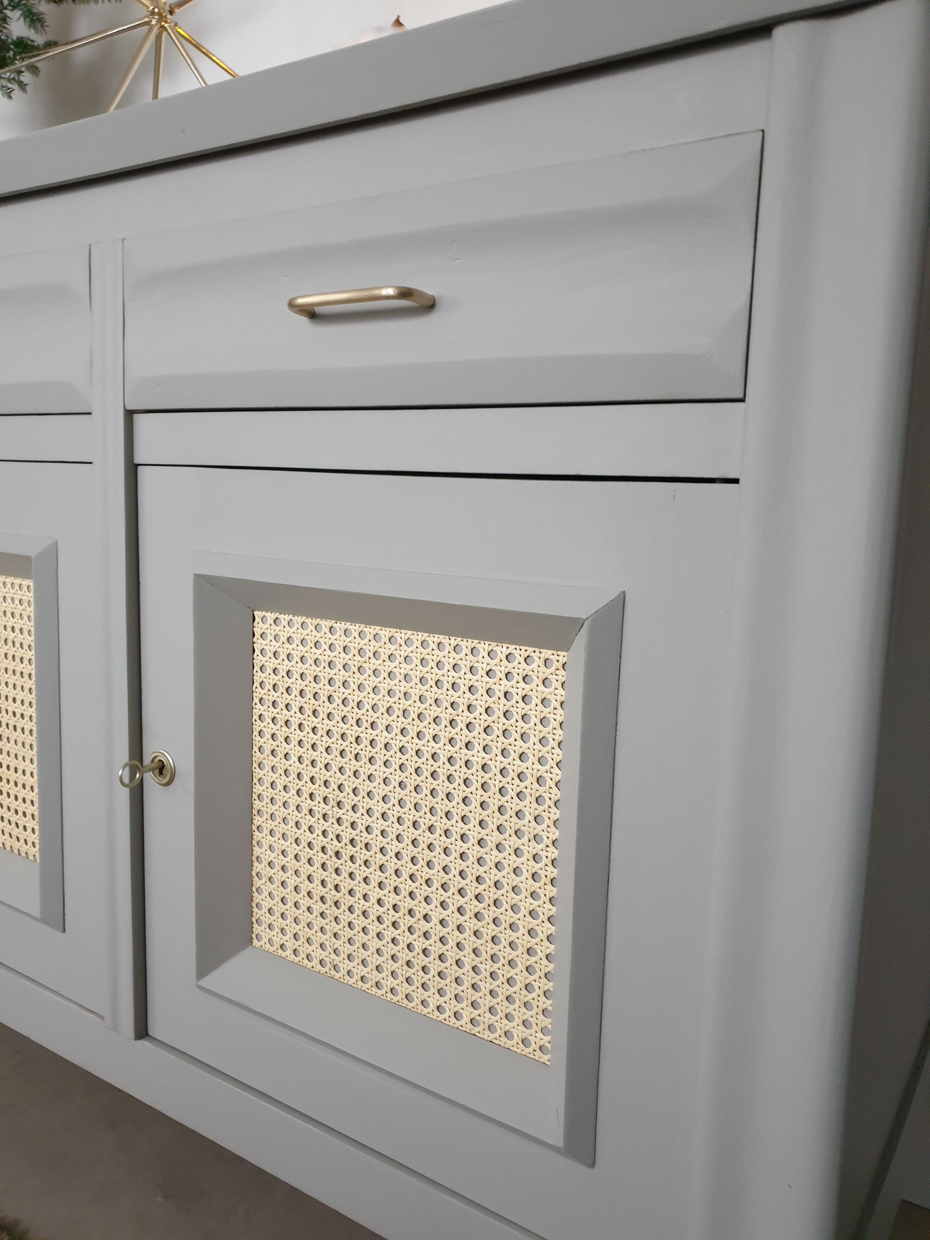 Vintage grey and canning sideboard