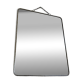 Old barber's mirror with chain, 1950s and 1960s