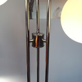 Italian lamppost 3 globes opalines 60s