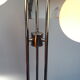 Italian lamppost 3 globes opalines 60s