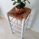 Tabouret ancien haut paillé