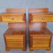 Art Deco bedside tables in pairs