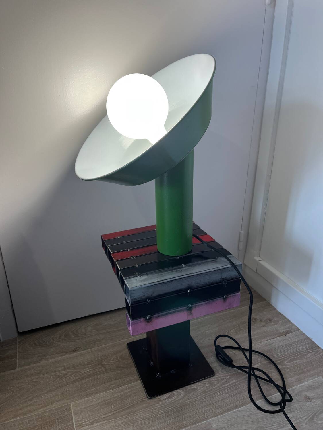 Green designer lamp