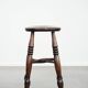 Antique English Windsor stool from the 18th century with a great patina