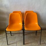 Orange chairs x4