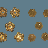 Chandelier five lights quadripod in golden regulator ~ late nineteenth