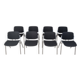8 chaises vintage DSC 106 de Giancarlo Piretti pour Castelli