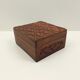 Rectangular wooden box deco in relief 15 cm x 13 cm