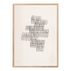 Abstract art print after painting signed Eawy