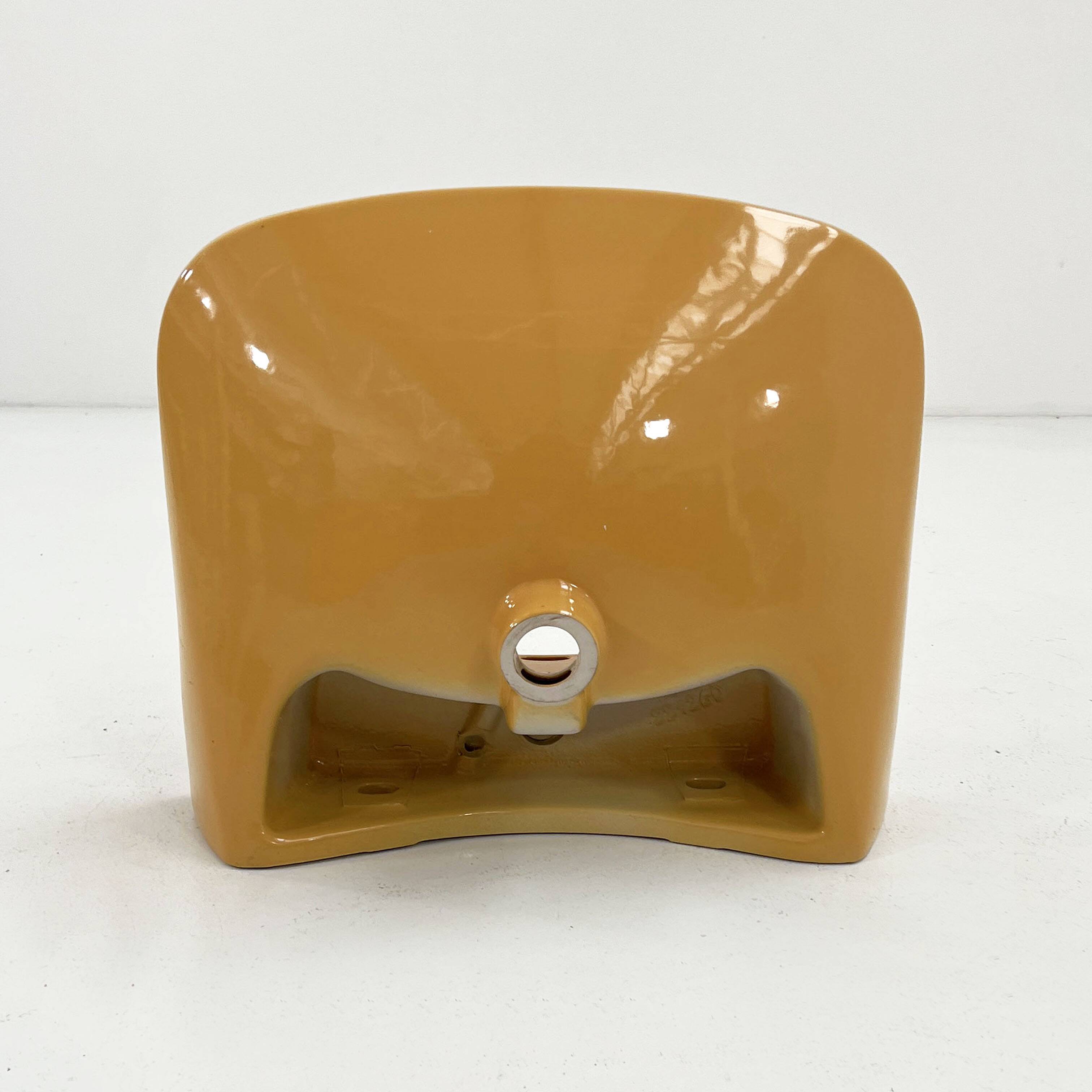 Vintage Sink L Mustard by Keramag Keravit, 1980