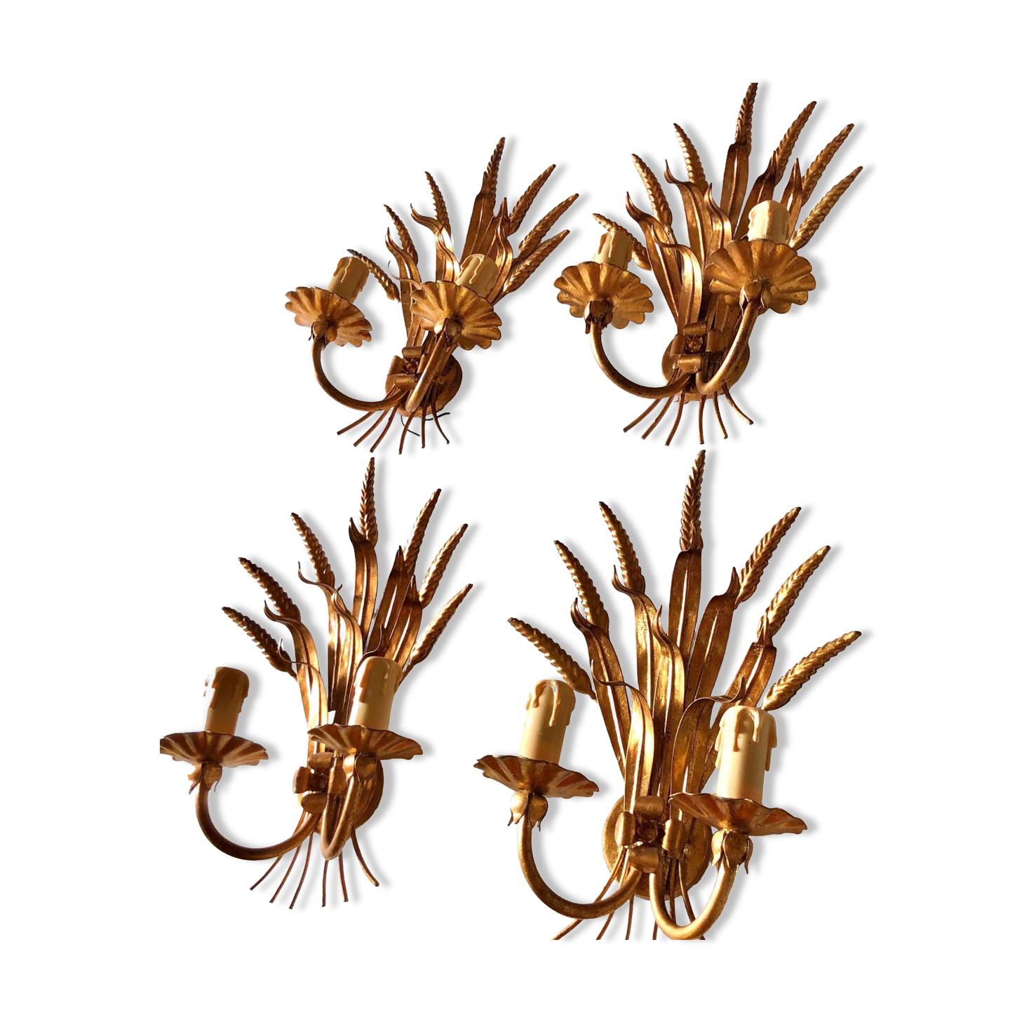 Ensemble d'appliques gerbe de blé