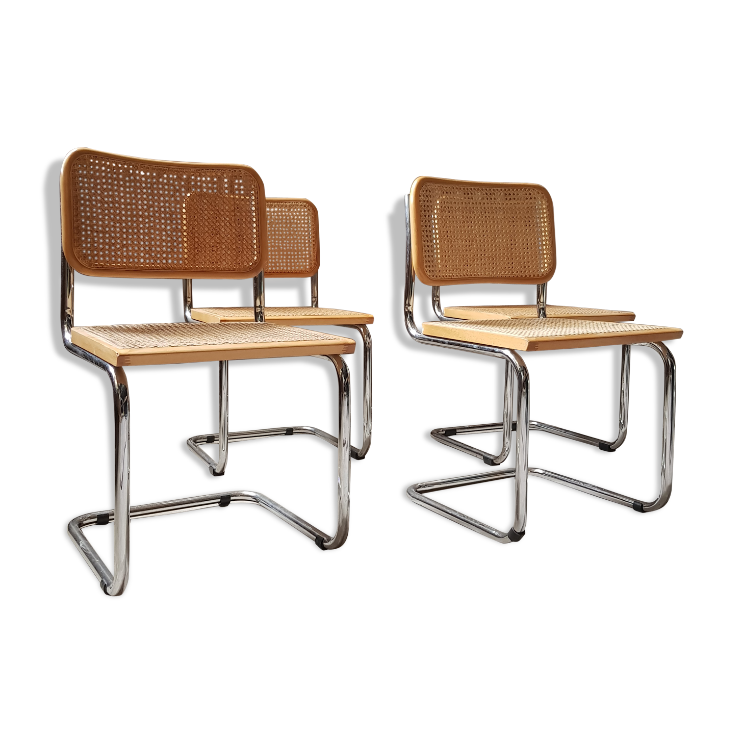 4 chairs Cesca B32 Marcel Breuer