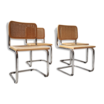 4 chairs Cesca B32 Marcel Breuer