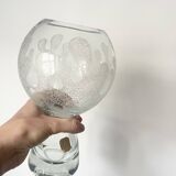 Vintage Art Glass Vase by Marita Voigt for Ilmenau, DDR East Germany